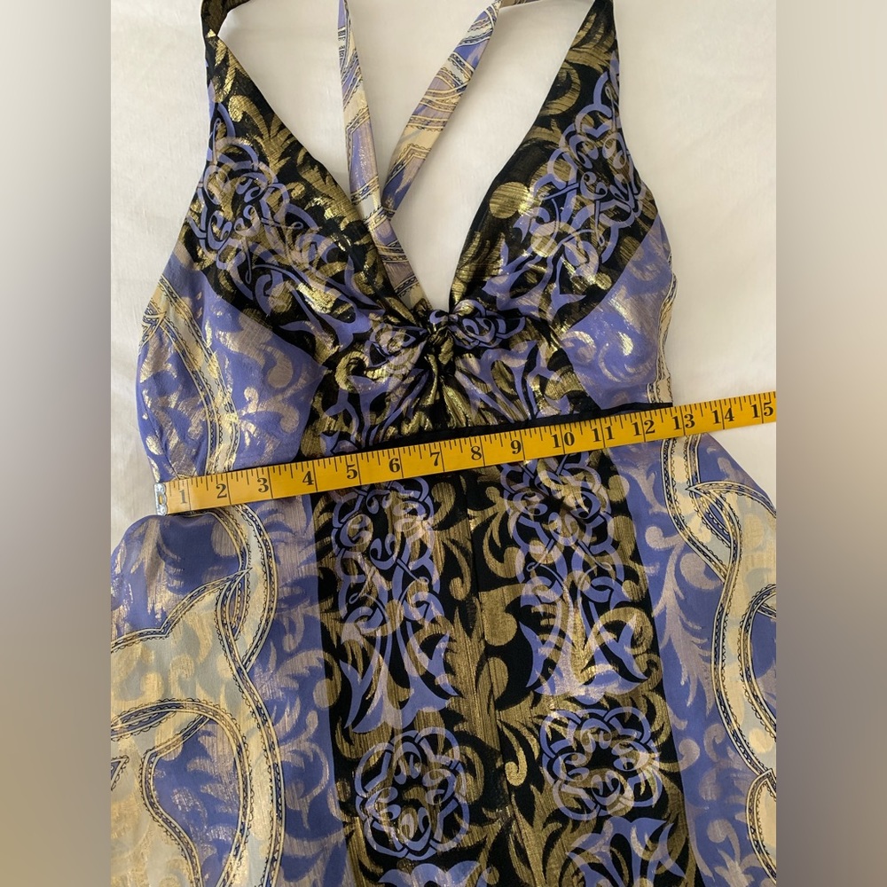 Nicole Miller Silk/Metallic Dress - Picture 7 of 9